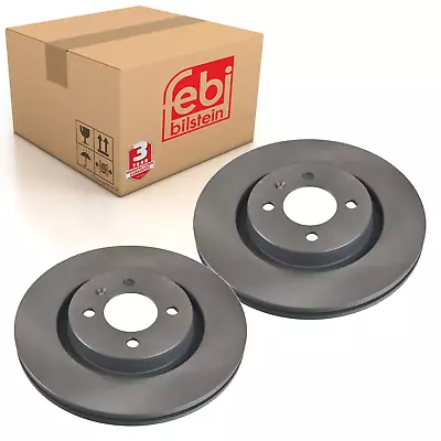 Pair Of Front Brake Disc Fits Volkswagen Corrado Golf Rallye Syncro P Febi 11206 • $70.66