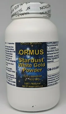 Monatomic Gold Ormus White Powder 120 Capsules Energy Immune Booster • $80