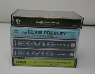 Lot Of 5 Elvis Presley Cassettes Love Songs Ballads Time Life  • $12.99