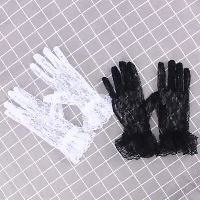 £7.82 • Buy 2 Pairs Hand Gloves Short Satin Gloves For Dance Opera