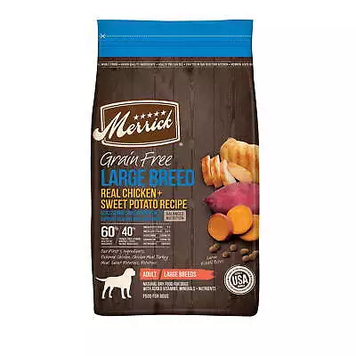 Merrick Nutrition Real Chicken & Sweet Potato Dry Dog Food Grain Free 22 Lb Bag • $117.88