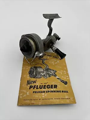 Vtg Pflueger Pelican 1020 Left-Handed Spinning Reel Made In USA • $4.01