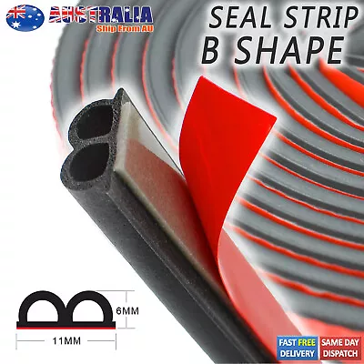 16ft 5M Door Bonnet Edge Protector B Shape Trim Rubber Seal Strip Weatherstrip • $7.59