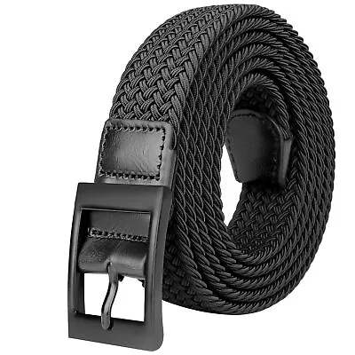 Mens Belt Elastic Woven Stretch Braided Plus Size To 190cm/75inch For Big&Tall • $14.99