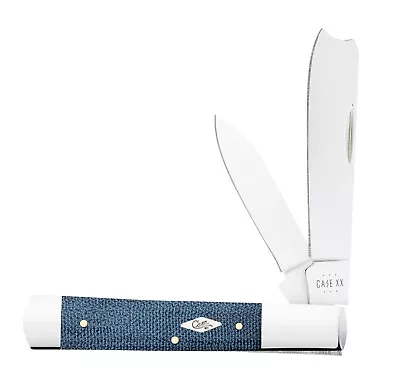 Case Xx Knives Usa 2024 Vault Knife Blue Denim Canvas Lam Razor 2 Blade 60516 • $72.95