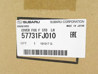 $22.93 • Buy Genuine OEM Subaru 57731FJ010 Driver Left Fog Light Lamp Bezel Cover Trim