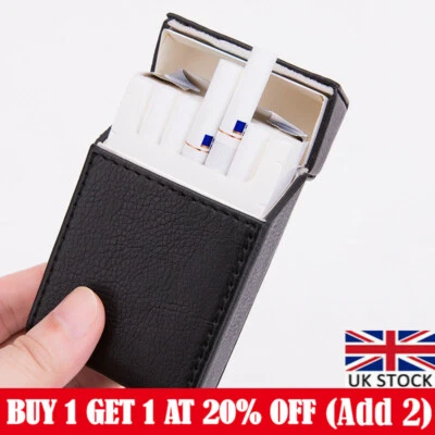 £6.65 • Buy PU Leather Cigarette Case Tobacco Storage Box Holder Cigar Protective Cover CY