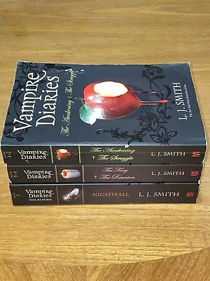 Vampire Diaries L.J.Smith Books 1-5 In 3 Volumes Used • £10.99