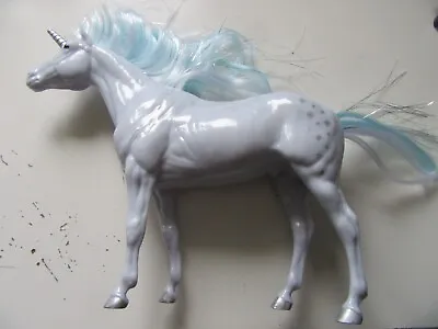 18cm Blue & Silver Unicorn Toy Figure • £0.99
