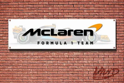 Mclaren F1 Formula 1 Team PVC Garage / Workshop / Wall Banner /Poster LN4 • £14.99