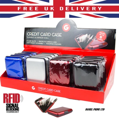 £3.95 • Buy RFID Block Aluminium Credit Card Holder Security Wallet Business Case Travel