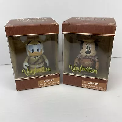 2 Disney Vinylmation Mechanical Kingdom Mickey Mouse Donald Duck 3  Figures NIB • $16.49