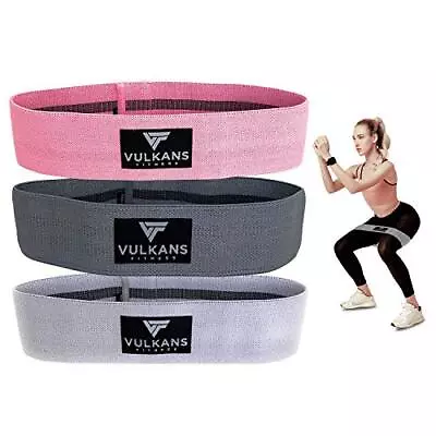 Vulkans Fitness Resistance Bands Light Medium Heavy Pink Light Gray Gray  • $33.70