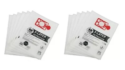 10 X Cloth Hoover Bags For Numatic HENRY HVR200 HVR200a HEPAFLO Vacuum Cleaner • £10.99