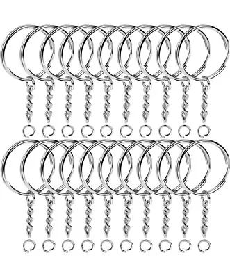 Key Chain Rings Keychain Rings Metal Split Key Chain Rings For Crafts 60pcs K • $8.99