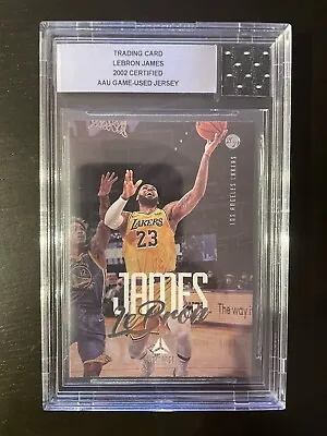 LeBron James 2020-21 Chronicles Luminance #152 W/ 2002 Certified AAU Jersey BGS • $19.99