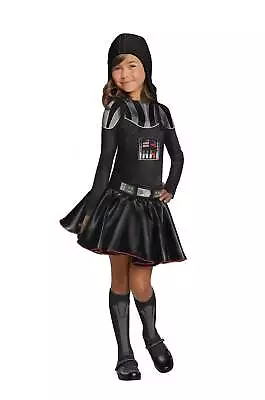 Darth Vader Dress Costume For Kids Girls Official Star Wars Villain Rubies • $58.96