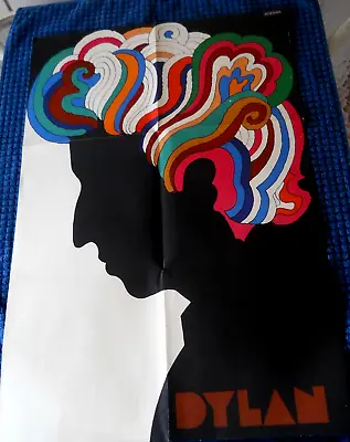 Original Vintage 1960's Bob Dylan Psychedelic Milton Glaser Folded Poster 22x33  • $99.95