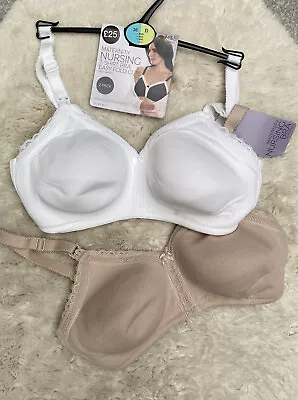 £12.99 • Buy M&S Maternity Nursing T-shirt Bra Easy Fold Cups Non Wired 2 Part Set 36D