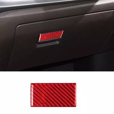 Red Carbon Fiber Interior Glove Box Handle Cover Trim For Mazda CX-9 2016-2022 • $9.01