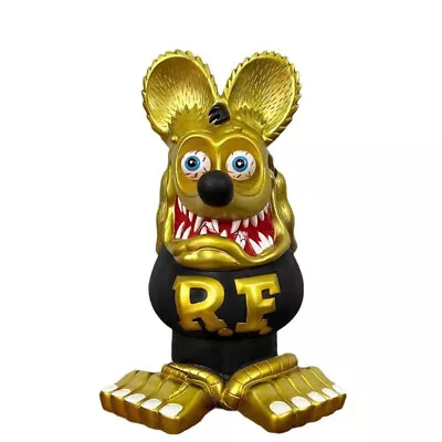 13  Gold  Black   RAT FINK Action Figure Big  Daddy  Ed Roth  Model Toy No Box • $29.99
