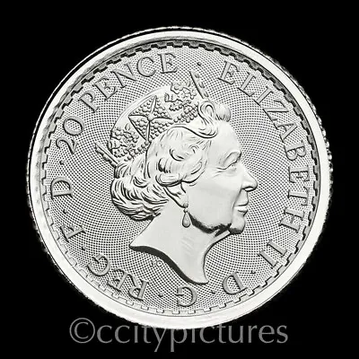 2023 1/10 Oz 999 Fine Silver UK Britannia Royal Mint £.2 BU Elizabeth II #5 • $10.99