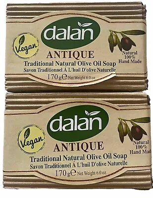Dalan Natural Olive Oil Soap Handmade Vegan 2 X 170g Bars • £6.99