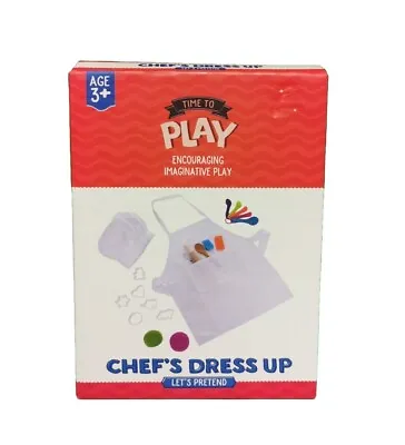 Time To Play - Kids Chef's Dress Up Costume & Baking Accessories - 3+ ⭐⭐⭐⭐⭐ ✅ • £11.49