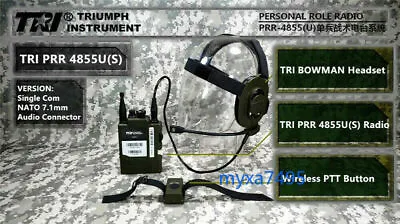 Tactical Single Com Connector TRI PRR-4855U(S) NATO Radio Systum CS PRC148 152 • $153.80