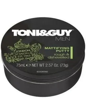 Toni & Guy Mattifying Putty Rough Dishevelled 75ml Men Hair Matte Finish • £9.99