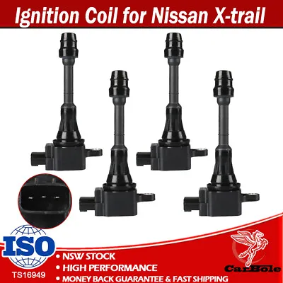 4X Ignition Coils For Nissan X-Trail T30 2002 2003 04 05 06 2007 2.5L QR25DE SUV • $67.90