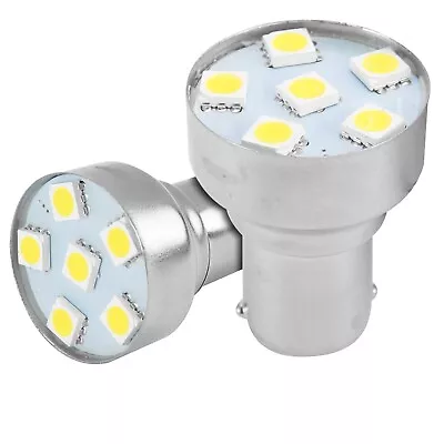 2 Pack Natural White Interior Vanity LED 12 Volt RV Light Bulb BA15s 1156 4500K • $8.99