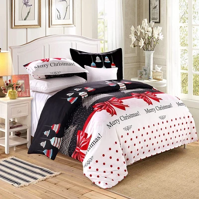 $58.98 • Buy LAMEJOR Duvet Cover Set Queen Size Christmas Theme Merry Christmas/Christmas Tre