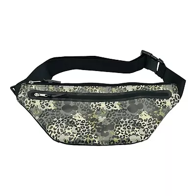 Disney Parks Mickey Mouse Animal Print Large Belt Bag Waist Fanny Pack NEW • £28.87