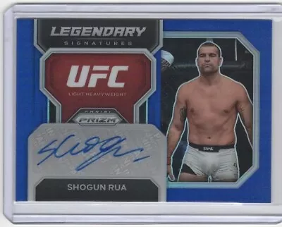 2023 Panini Prizm UFC Shogun Rua Auto Legendary Signatures Blue Autograph /49 • $24.99