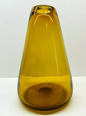 Vintage Hand Blown Art Glass Vase 8  Tall • $30