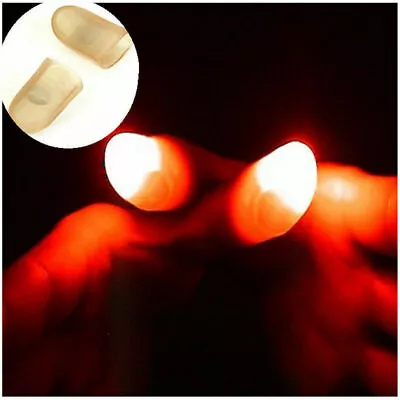 Magic Tricks Thumb Light Magic Light-up Finger Illusion Magicians Prop 2Pairs • $11.68