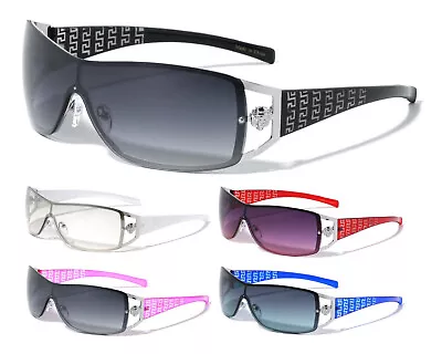 Wrap Around One Piece Shield Lens Sunglasses Sport Retro Designer Fashion Casual • $9.95