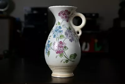 Tuscan Decoro Pottery Vase Made In England Floral Designed • $38