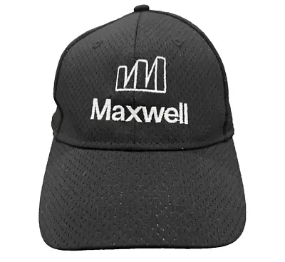 Maxwell Logo Black Knit Mesh Hat Cap White Embroidered MAXWELL Letters Logo • $9.99