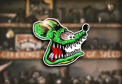 $5.99 • Buy Rat Fink Head Water Slide Decal Rat Racing Speed Flathead Hot Rod Ford V8 Hemi