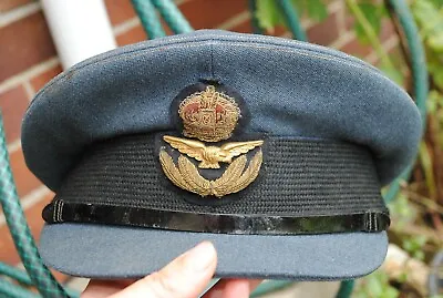 £595 • Buy WW2 RAF Officers Peak Cap By Burberry Size 6 7/8