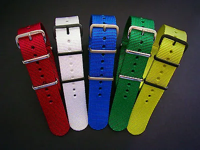 NATO G10 ® EDGE™ NEW RED Watch Band HD Nylon GREEN Military RAF Strap IW SUISSE • $19.97