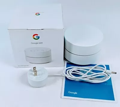 Google Nest GJ2CQ Snow WiFi AC1304 Dual-Band Wireless Mesh Router No Ethernet Ca • $29.95