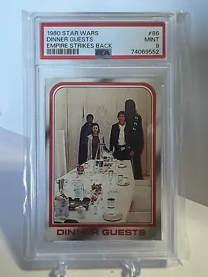 1980 Topps Star Wars Dinner Guests Empire Strikes Back #86 Han Leia PSA 9 MINT! • $60.21