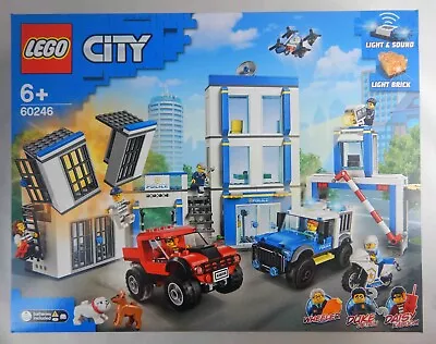 NEW LEGO City POLICE STATION 60246 Set: Police Car Light & Sound Bricks Sealed • $109.97