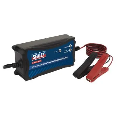 Sealey SBC6 Battery Charger 12V 6A Fully Automatic 3 Stage • £34.39