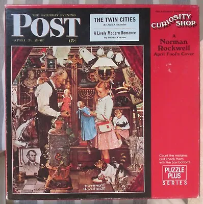 CURIOSITY SHOP BY NORMAN ROCKWELL - Complete - SPRINGBOK PUZZLE • $5.15
