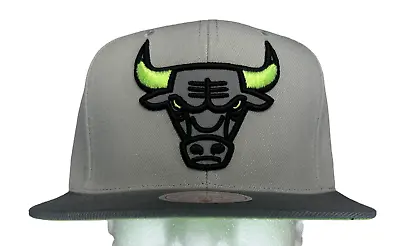 Mitchell & Ness NBA Chicago Bulls Reflective Green Bean Snapback Hat Cap New • $32.99