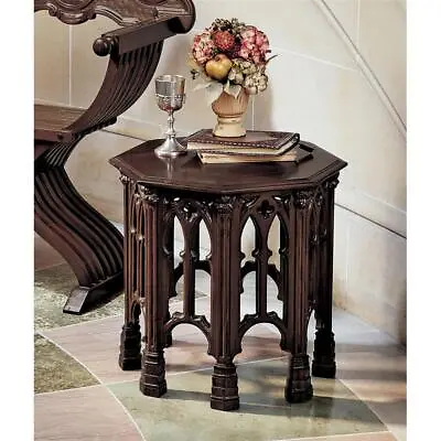 Design Toscano Gothic Revival Octagonal Side Table • $769.50